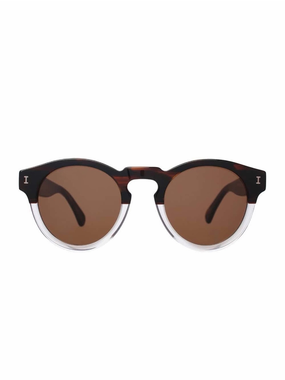 NWT Illesteva ‘Leonard’ Sunglasses in Half Clear / Half Tortoise ASO Duchess M